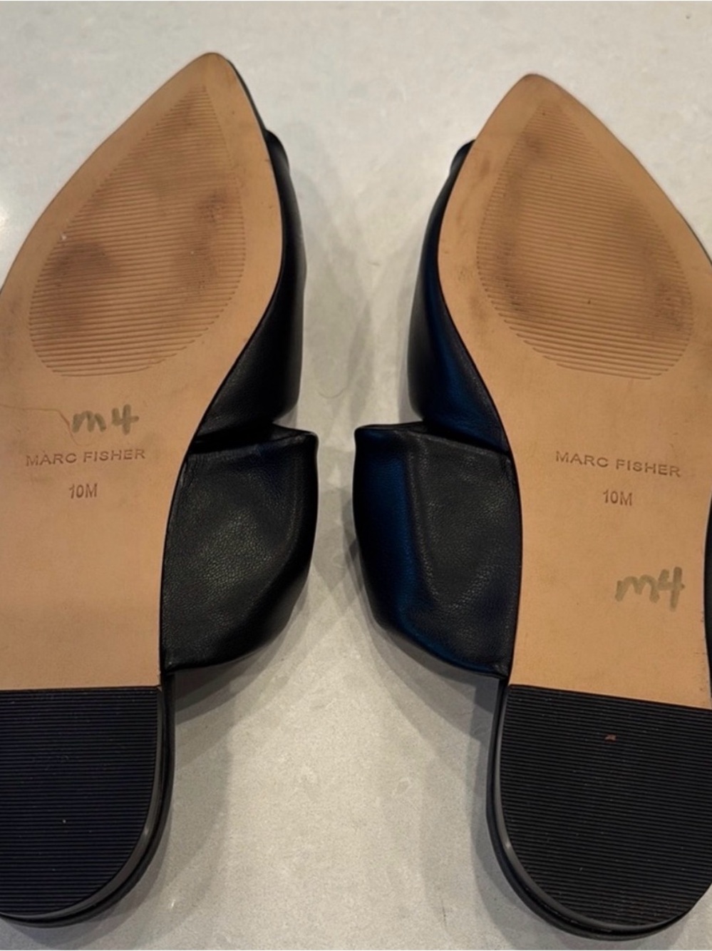 Marc Fisher Black Twist Flats | Slip-On Heels - Picture 4 of 5